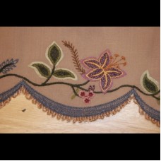 Floral Crewel Machine Embroidery Design