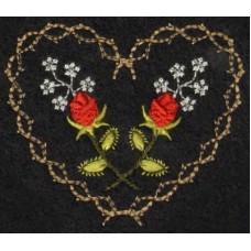 Roses & Thornes Machine Embroidery Design