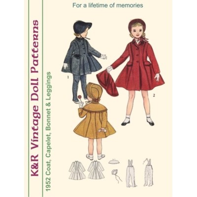 KRVP-4024 1950's Coat, Capelet, Hat & Leggings PATTERN